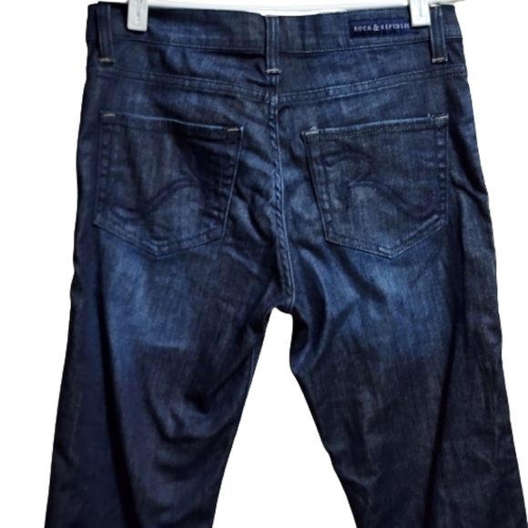 Rock & republic straight legs denim jeans color dark blue size - Picture 4 of 7